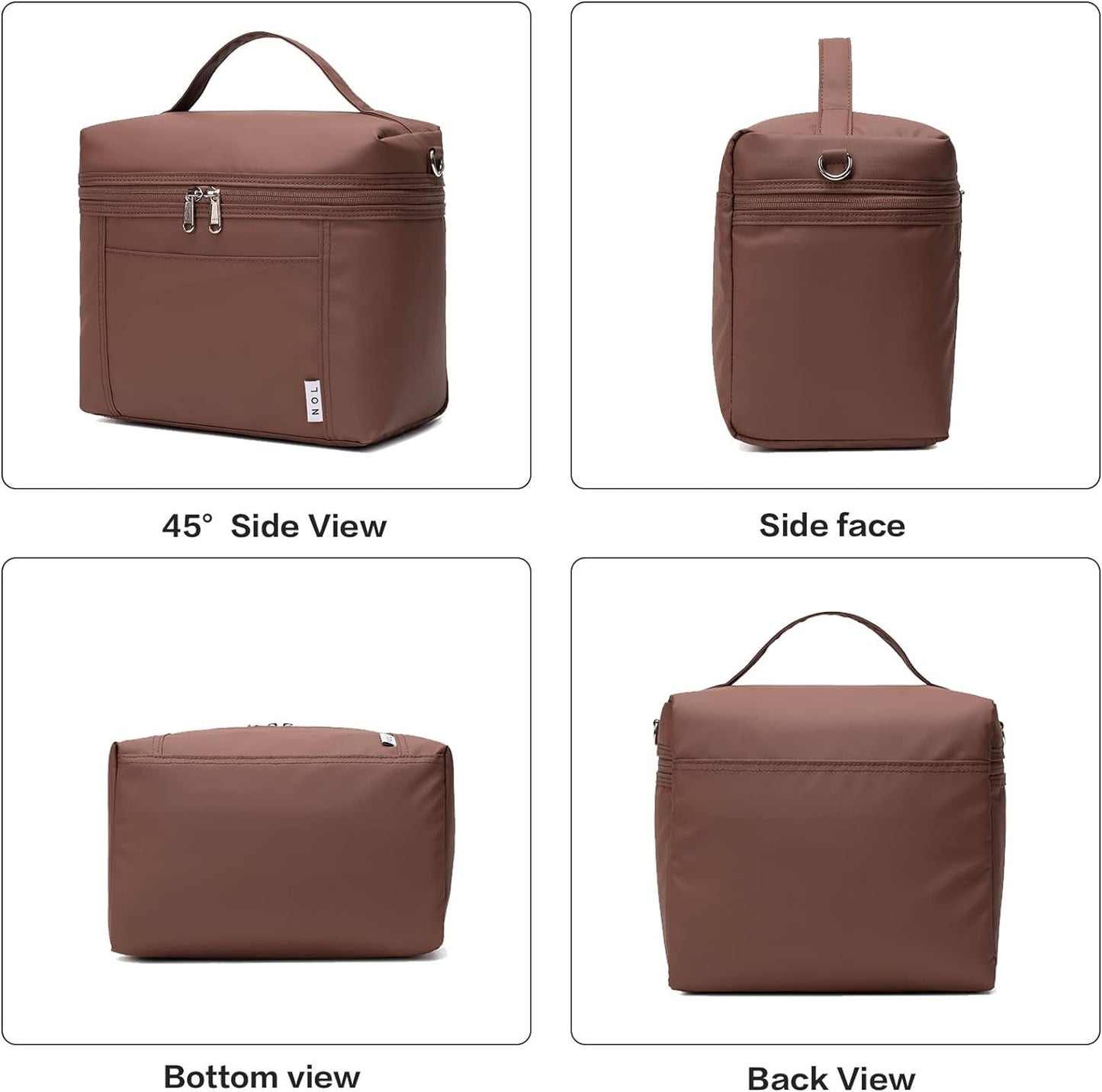 NOL Natural Organic Lifestyle Insulated Lunch Bags for Women Cooler Bag Lightweight Nylon Waterproof Lunch Box For Work