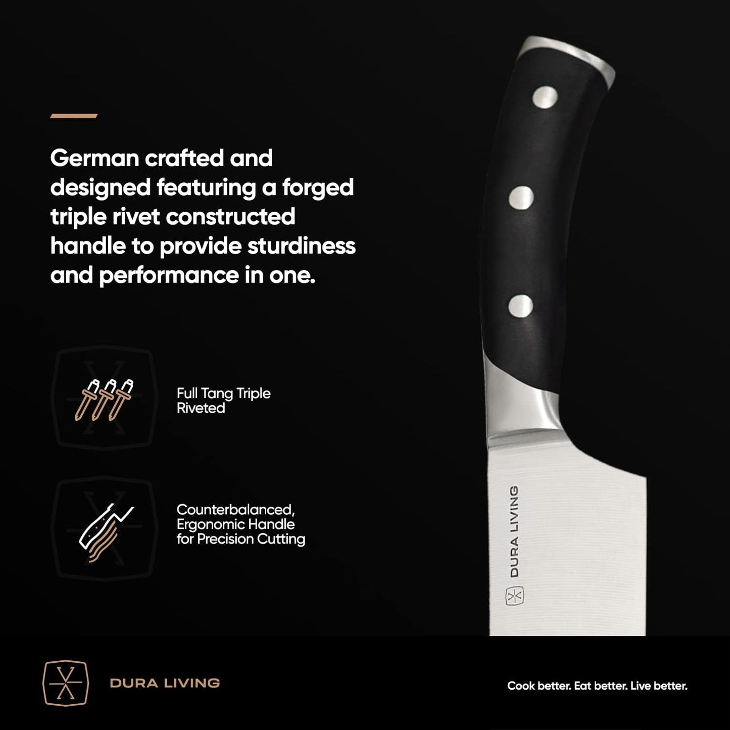 3.5-Inch Paring Knife – Ultra-Sharp German High Carbon Stainless Steel, Full Tang, Ergonomic Handle, Multipurpose Kitchen Knife for Chopping, Slicing, and Dicing, Black