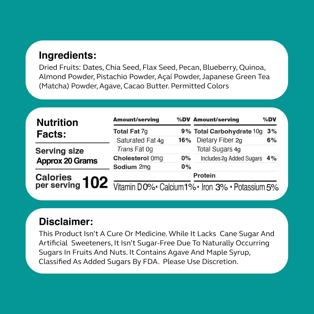 Laumière Gourmet Fruits - Superfood Parfait Collection [Birthday Edition] - Square (16 Pcs) - Happy Birthday Gifts for Women - All Natural Birthday Food Gifts - Healthy Birthday Gift