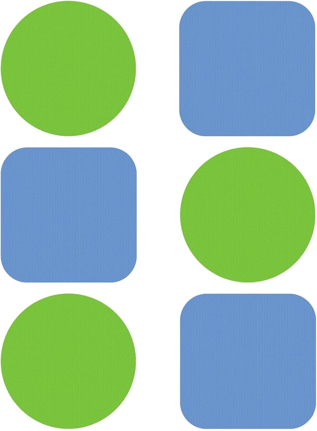 Leezmark 6pcs Jar Opener Gripper Pads, Rubber Jar Grippers Multi-function Jar Opener for Seniors with Arthritis Weak Hands Kitchen Coasters(Green, Blue)