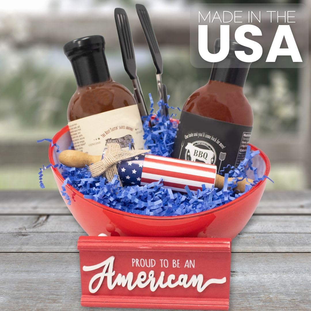 MagicWater Crinkle Cut Paper for Gift Baskets - 2LB - Sky Blue - Perfect for Shredded Paper Filler, Basket Filler, Gift Boxes, Bridesmaid Gifts, Halloween Stuffers & More – Ideal for All Occasions