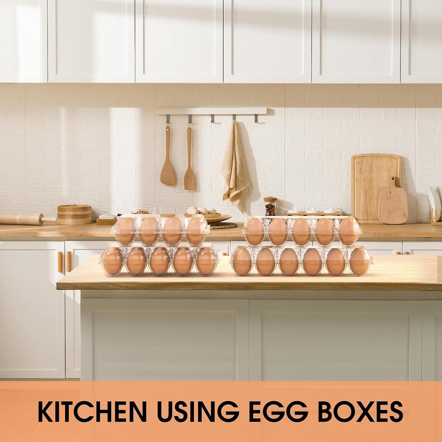 180 Pack Egg Cartons Cheap Bulk 12 Count Clear Plastic Egg Containers for Chicken Eggs, Reusable Egg Holder for Home Ranch Farm Commercial Market Display, Plastic Egg Packaging for Craft Projects