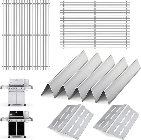 Genesis Grill Parts for Weber 300 Weber 310 Weber 330 Genesis E330 E310 S310 S330 EP330 S320 E320 Grill Parts, 17.5" Flavorizer Bars 7620 Genesis 7528 Grill Grates 7622 Heat Deflector Grill Accessory