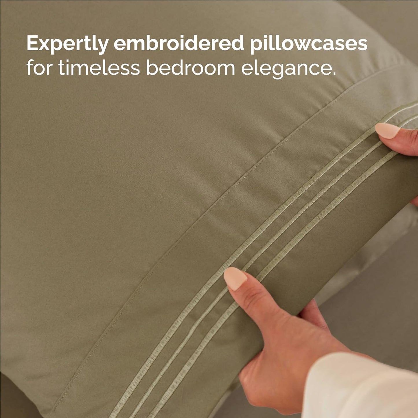 Twin XL Size 3 Piece Sheet Set - Comfy Breathable & Cooling Bed Sheets Set - Hotel Luxury Bedding for Women, Men, Kids, Teens, Boys & Girls - Deep Pockets, Ultra-Soft, Wrinkle Free - Oeko-Tex - Khaki