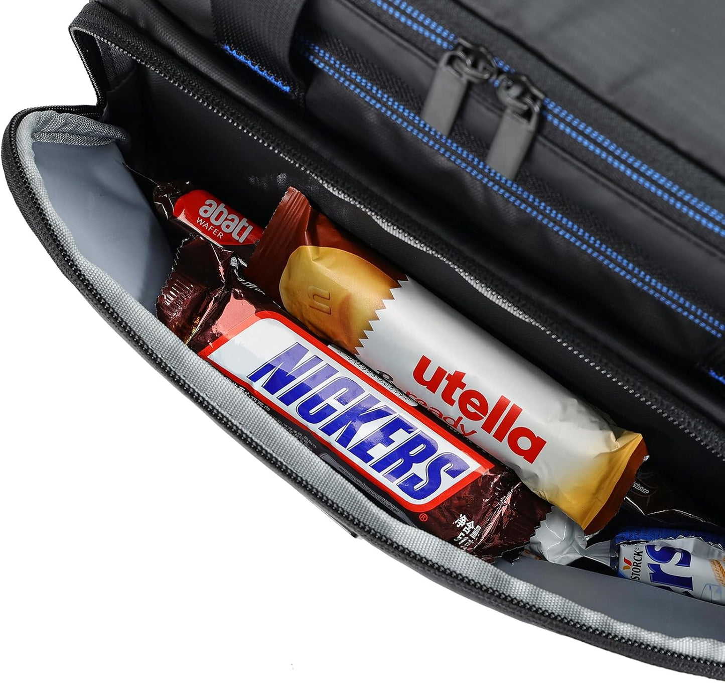 ZEEMO Soft Cooler Bag, Insulated Lunch Box, 19 L Ice Chest, Double Leakproof Layers, Waterproof and Collapsible Case for Work Outdoor Trip, Black