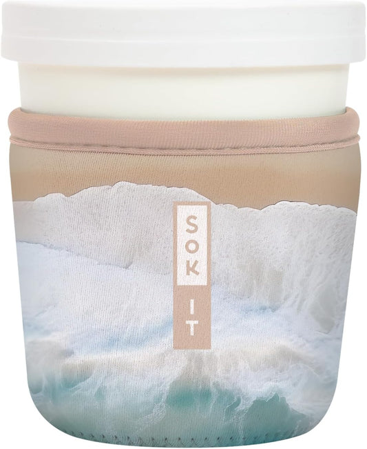 Sok It IceCreamSok Insulated Neoprene Cover (Ay, Bay Bay!, Tapered Ice Cream Pints)