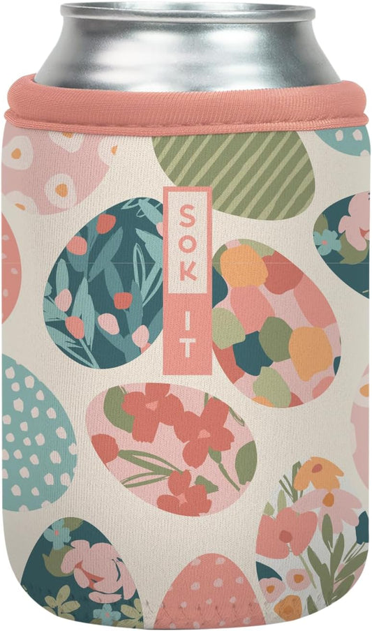 Sok It CanSok Sleeve for Beer & Soda Insulated Neoprene Cover (Hidden Treasures, 12oz Can Sleeve)