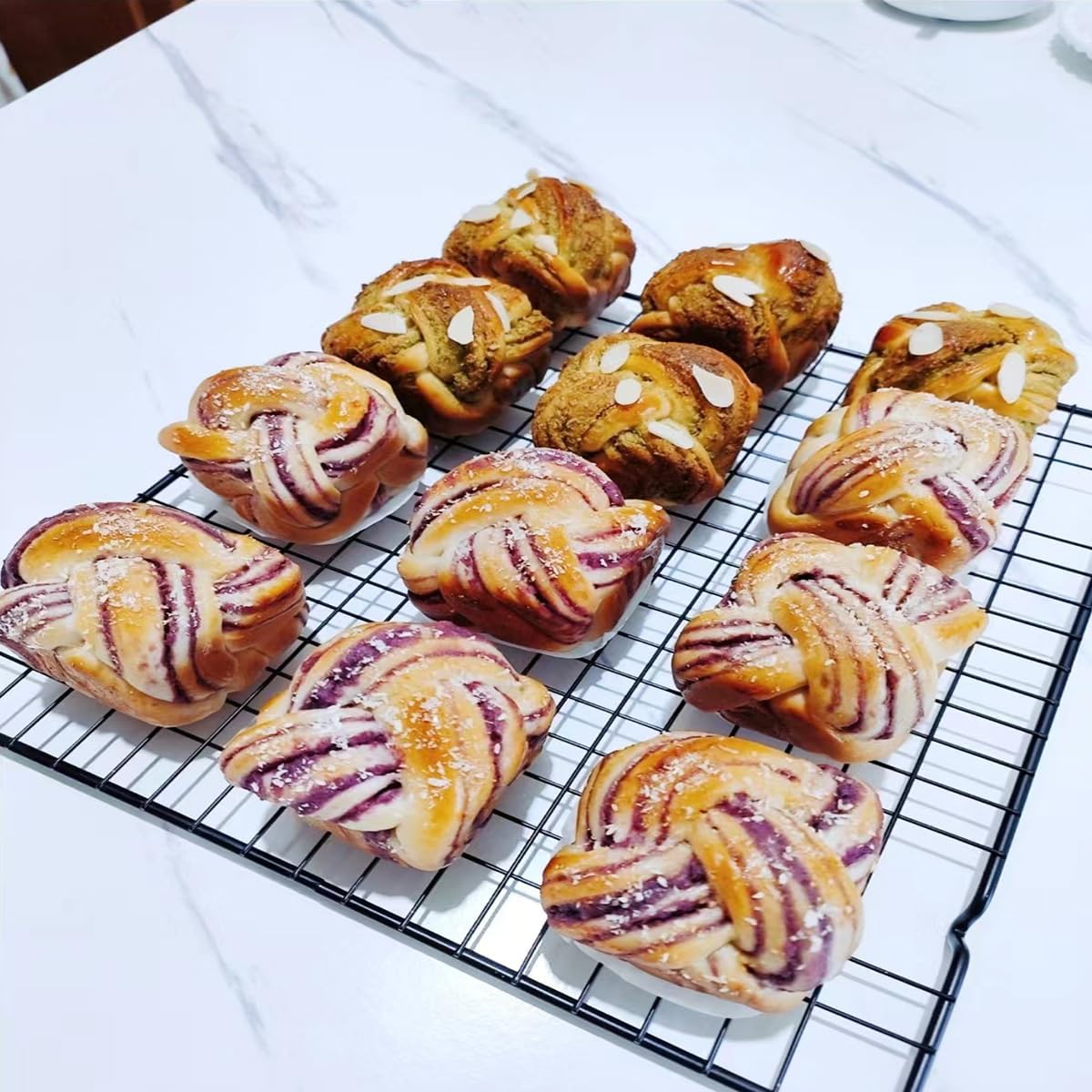 Multi-Functional Cooling Racks - Baking Cooling Racks - Cookie Cooling Racks for Kitchen, Grill Cooling Rack for, Baking Meat, Great for Cooling Biscuits/Bread/Paper Cups Cakes (1PCS 11''x9.8'')