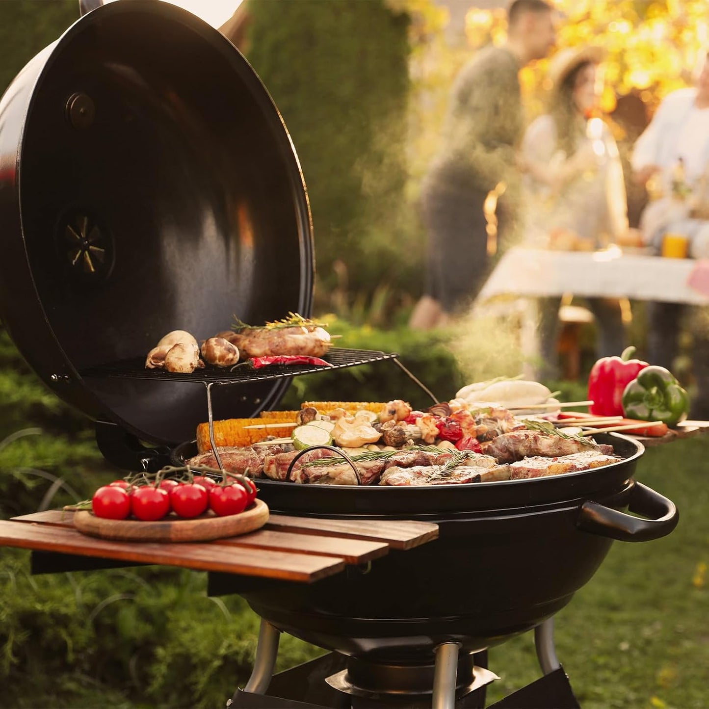 uxcell Round Cooking Rack with Legs, Dia 7.9 Inch 304 Stainless Steel Barbecue Grill for Cooking Baking Barbecue Air Fryer Racks, Silver