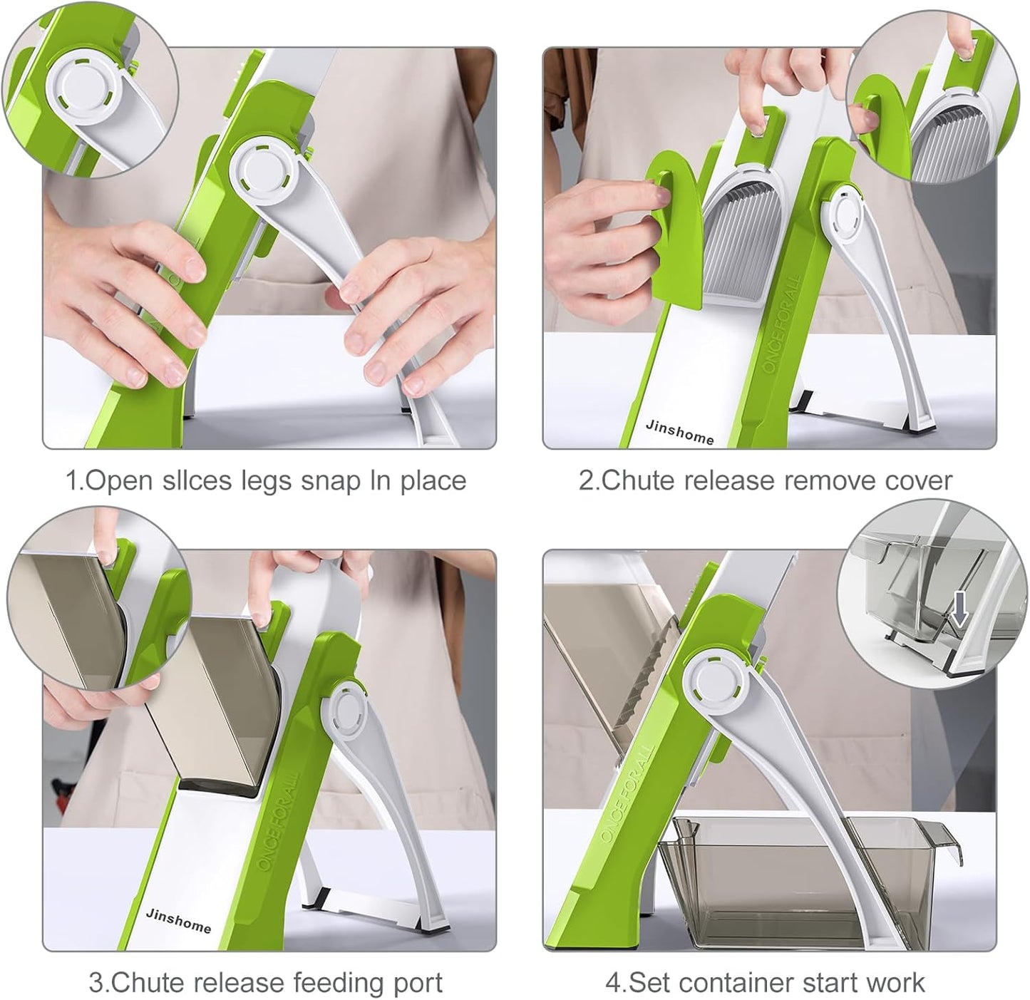 Safe Mandoline Slicer for Kitchen, Potato Chip Slicer,Vegetable Cucumber Slicer With Thickness Adjustable Kitchen Faster Slice Artifact (Only Slicer)