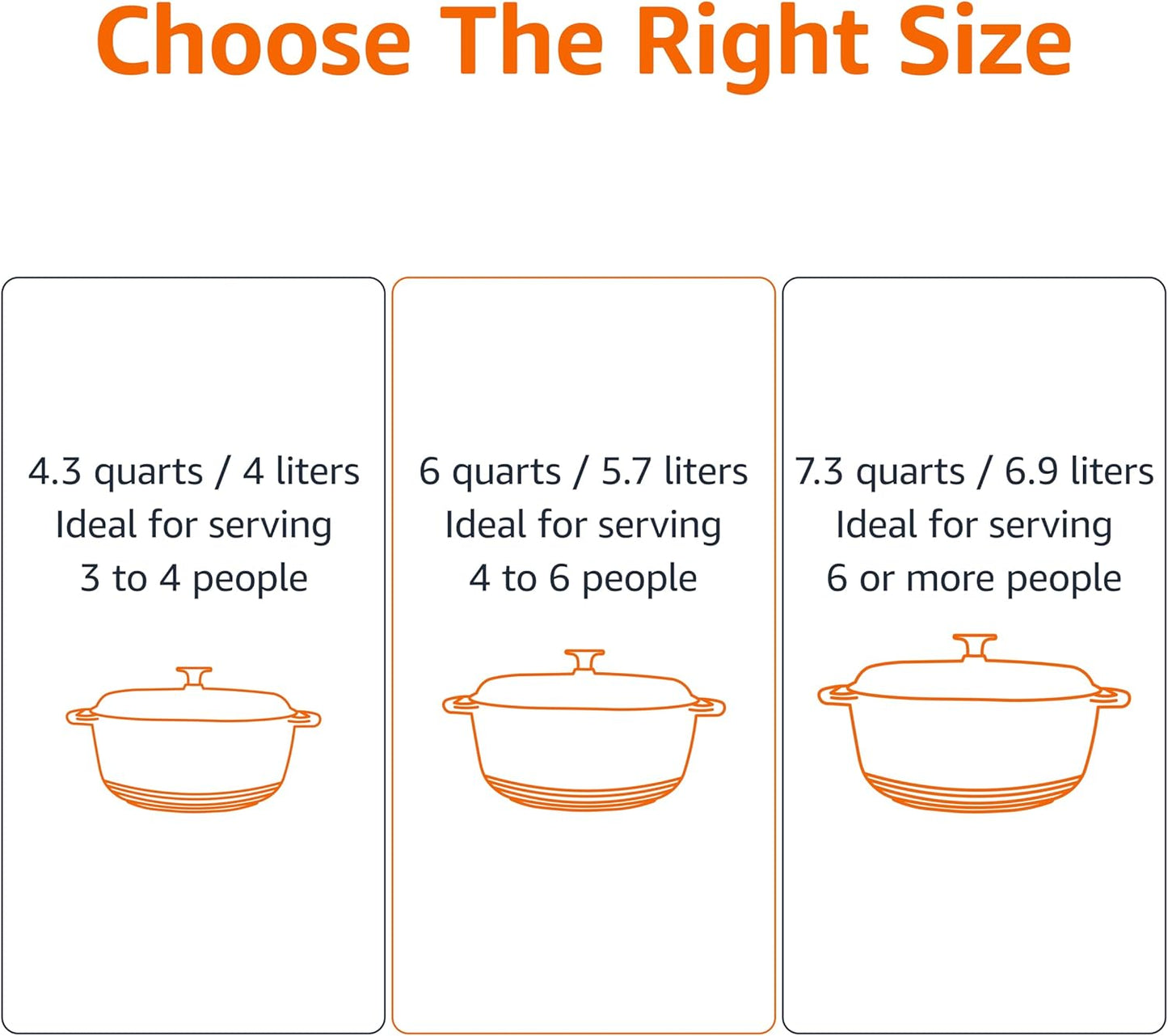 Amazon Basics Cast Iron Dutch Oven Pot with Lid, Enameled, Round, Dual Handles, Heavy-Duty, Medium, 6-Quart, Green