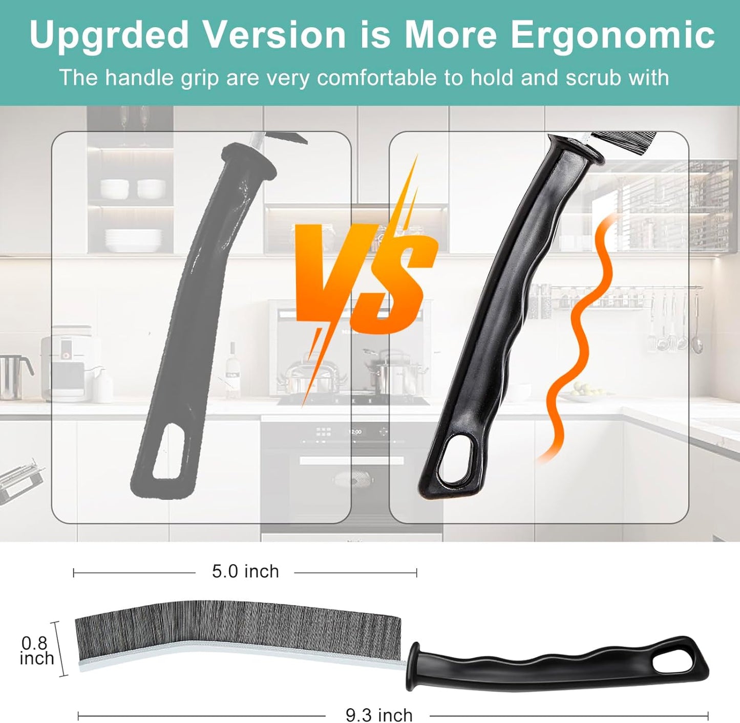 Crevice Cleaning Brush, Multifunctional Hard-Bristled Gap Scrub Brush, 2025 New Multifunctional Gap Cleaning Brush Tool, Dead Corners Brushes for Bathroom Kitchen Tiles Window Door Slots, 3pcs