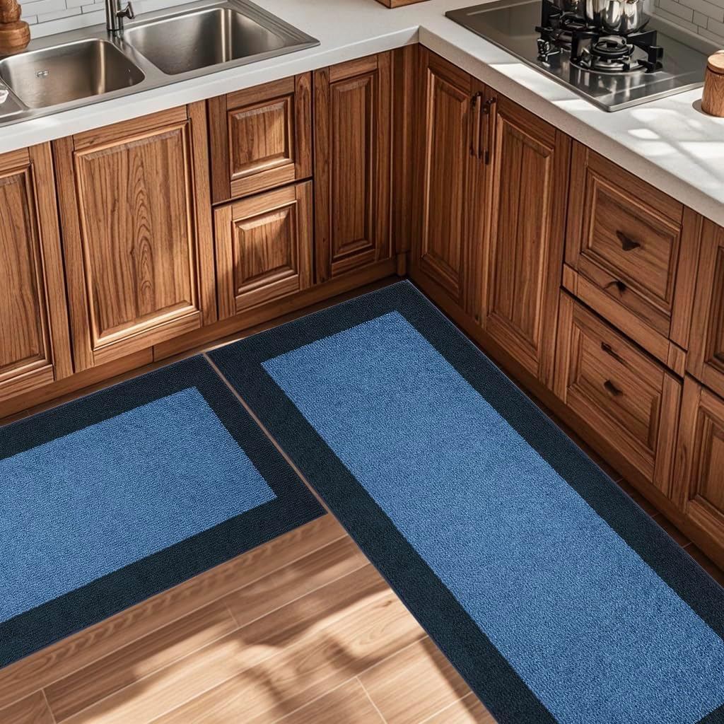 Machine Washable Throw Rug 24" x 36", Non Slip Kitchen Mat for Floor, Absorbent Entryway Rug for Kitchen, Bathroom, Door