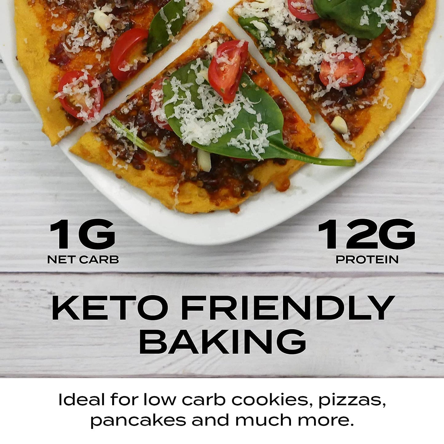 Aviate Lupini FLOUR - Keto & Vegan Friendly Superfood - Non-GMO, Gluten Free, Lupin Flour Keto, High Protein, Low Calorie & Low Carb - Rich in Dietary Fiber and Minerals - 100% Lupin Beans -16 Ounces (Pack of 3)