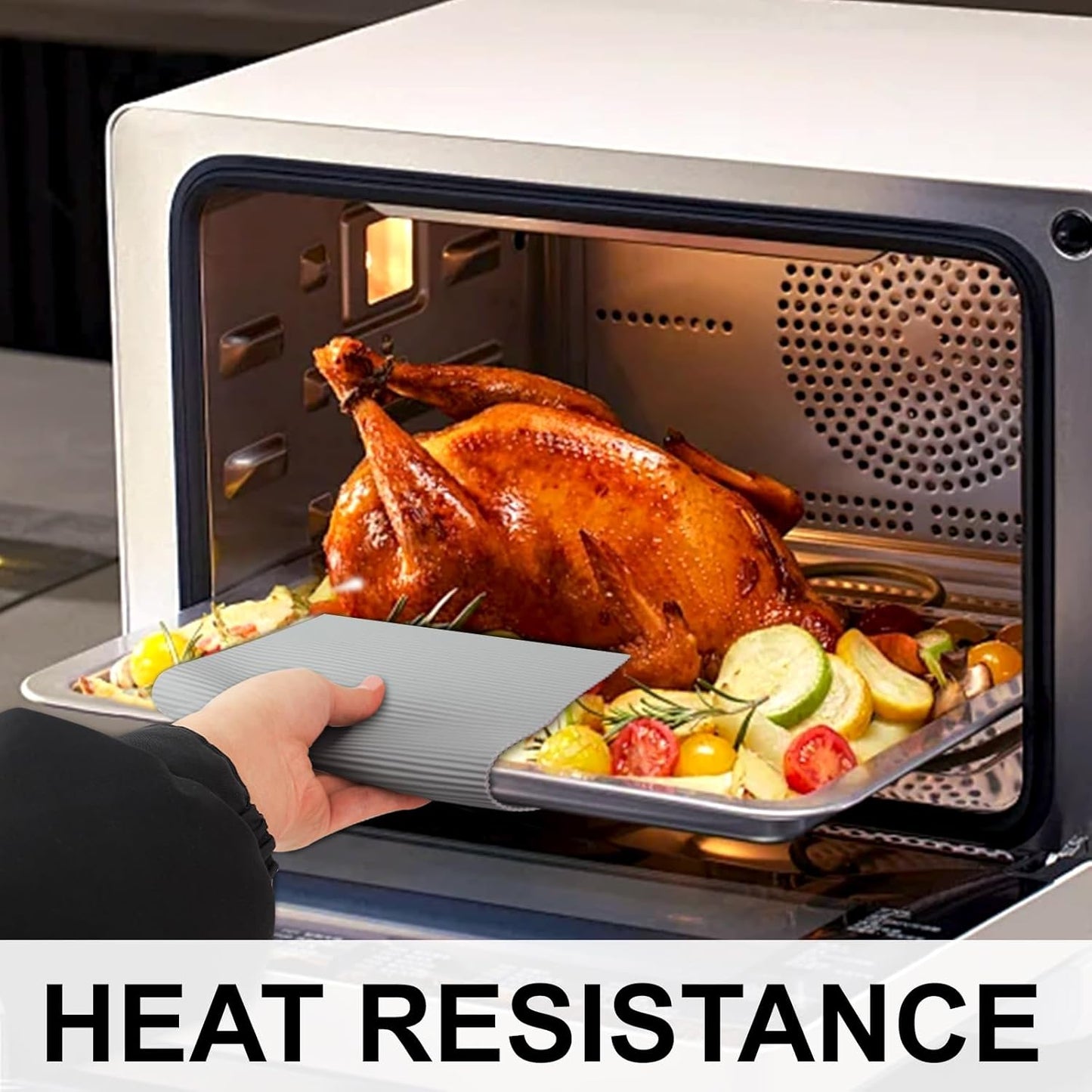 2 Pack 8.6"x8.6" Trivets for Hot Dishes, Hot Pads for Kitchen, Silicone Trivets for Hot Pots and Pans