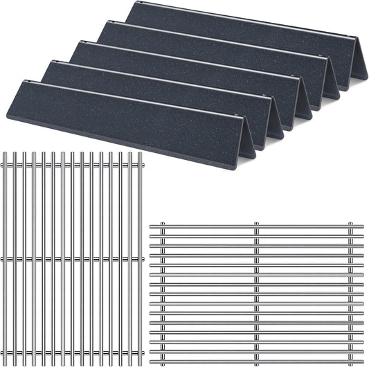 7636 7638 7639 Grill Grates Grill Parts for Weber Spirit Grill Spirit E-310, E-320, S-310, S-320, Spirit II E/S-310, GS4 300 Series, 17 Inch Porcelain Steel Flavorizer Bars Grid Replacement