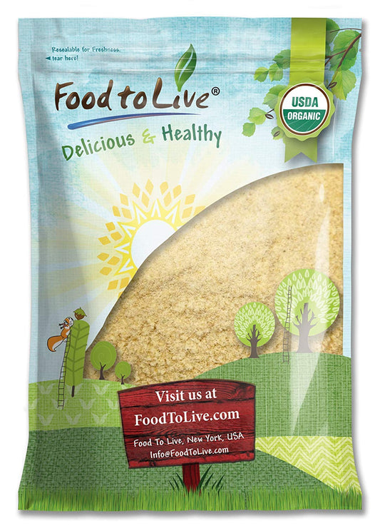 Food to Live Organic KAMUT Khorasan Wheat Flour, 10 Pounds Stone Ground Powder, 100% Whole Grain Meal, Non-GMO, Kosher, Bulk