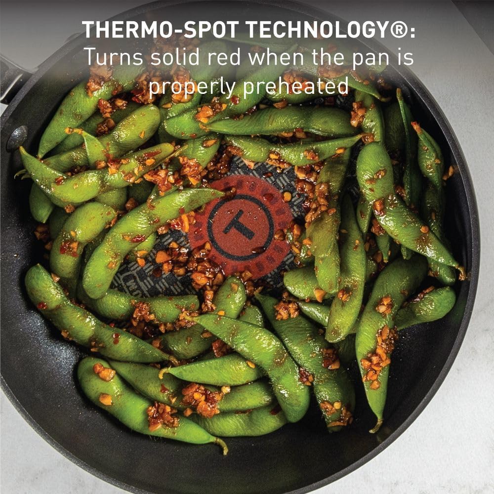 T-fal Ultimate Hard Anodized Nonstick Fry Pan Set 3 Piece: 8, 10.25, & 12 Inch, Oven Broiler Safe 400F, Kitchen Cookware Set, Pots and Pans Set Non Stick, Frying Pans, Skillets, Dishwasher Safe, Black