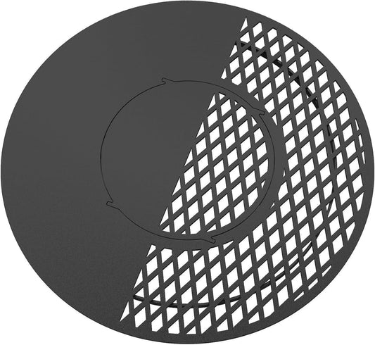 Onlyfire BBQ Griddle and Grate Combo Kit for Weber 26 inch Kettle Charcoal Grills
