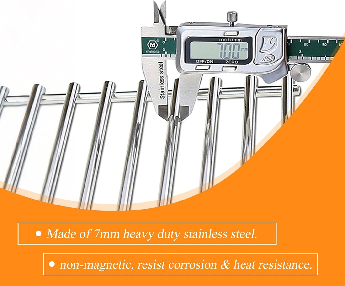 S6G550 (2-Pack) 19.2” Stainless Steel Cooking Grates for Weber Summit E-440, S-440, E-450, S-450, E-460, S-460, E-470, S-470 and Charmglow 720-0304