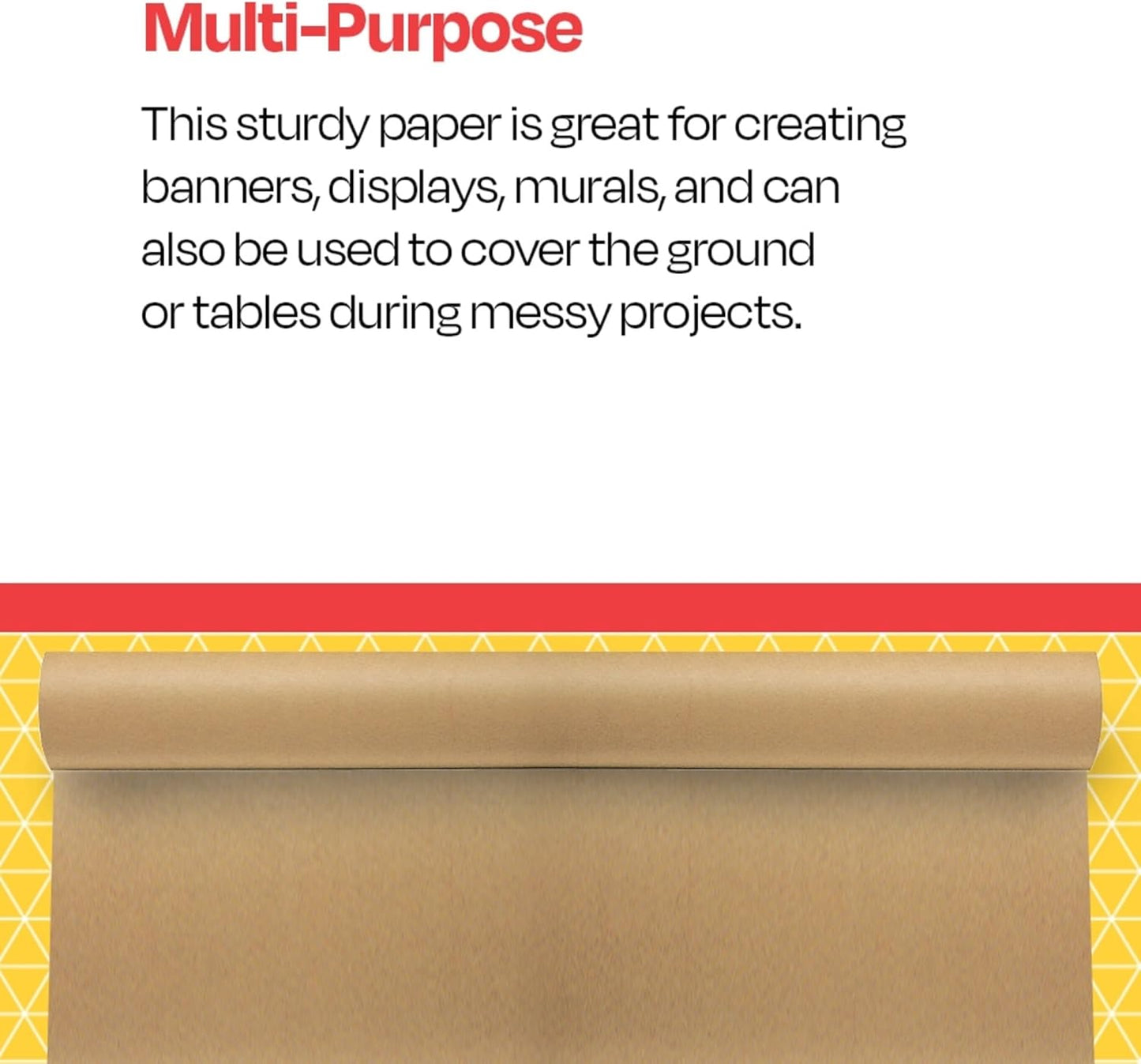 School Smart Butcher Kraft Paper Roll, 40 lb, 36 Inches x 1000 Feet, Brown - 085445