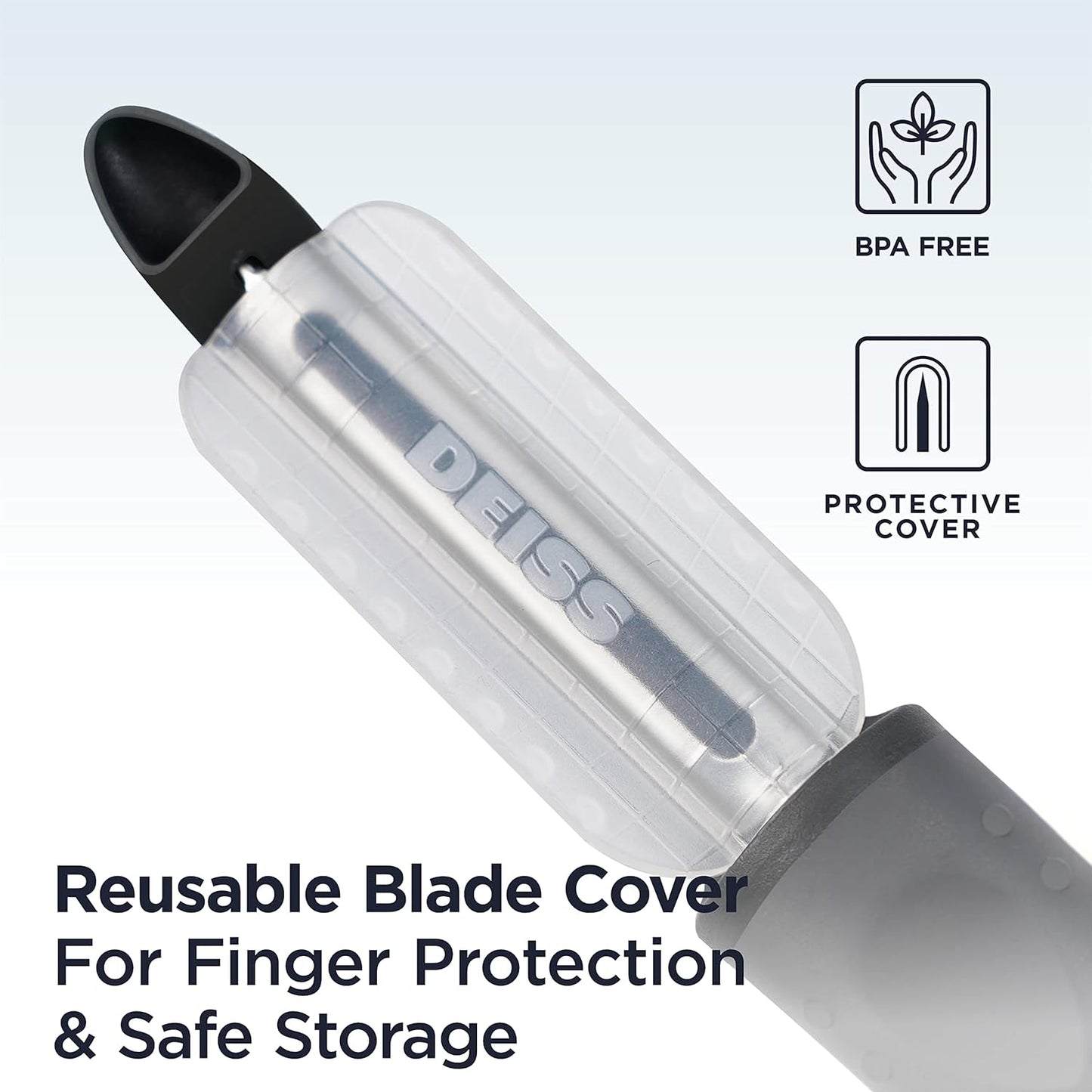 Deiss PRO Swivel Vegetable Peeler - Sharp Stainless Steel Peeler With Easy Non-Slip Hand Grip, Potato Peelers For Kitchen, Fruit, Carrot, Apple, Veggie, Kiwi, Durable, And Dishwasher Safe (BLACK)