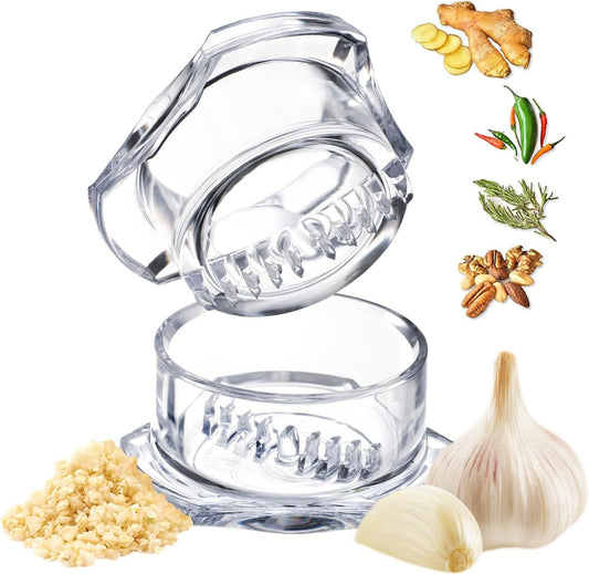 Nextrend Garlic Twister 4th Generation - 3-5 Clove Capacity, Dishwasher-safe, BPA-Free (Clear)
