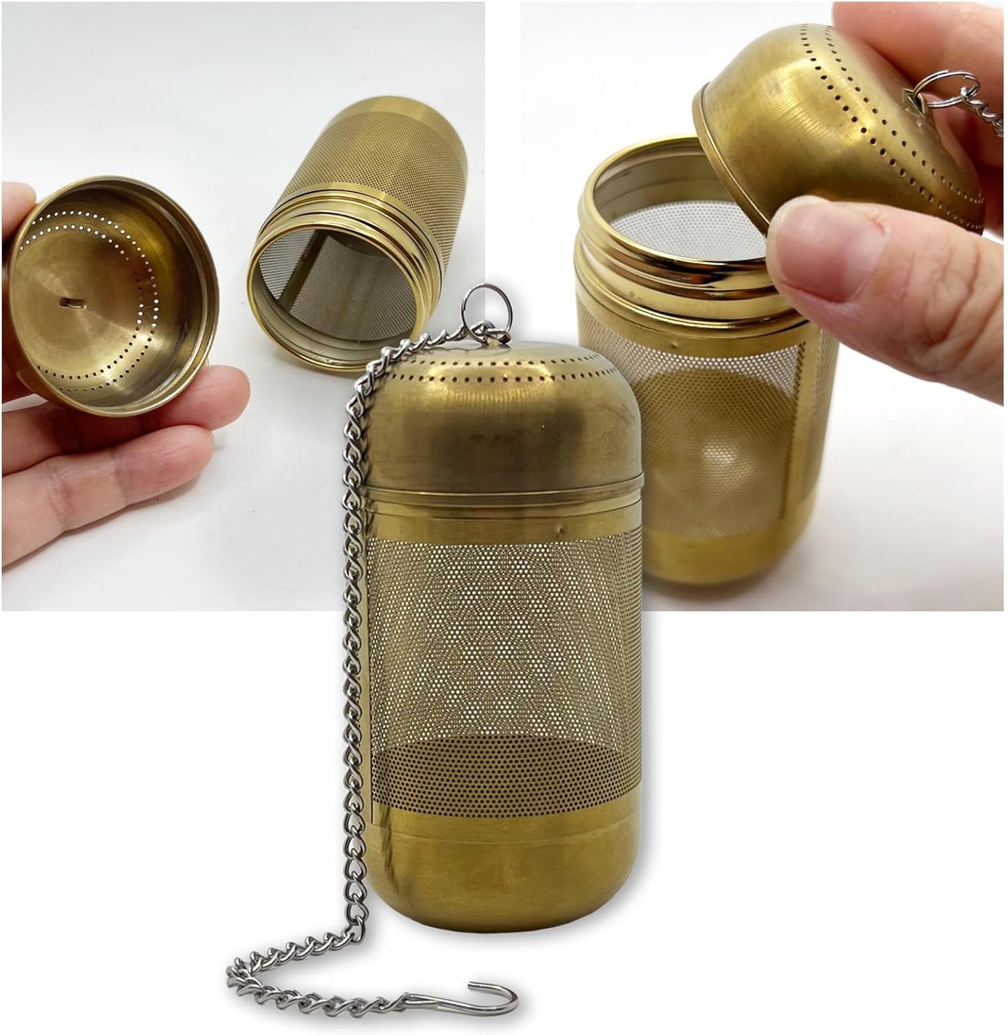316 Stainless Steel Ion-Plated Fruit Infuser Insert &Tea Infuser for Loose Leaf,Compatible with Stanley,Hydro Flask,Iron Flask, Takeya,ThermoFlask，Reusable Filter for Herbs, Lemon, Cucumber