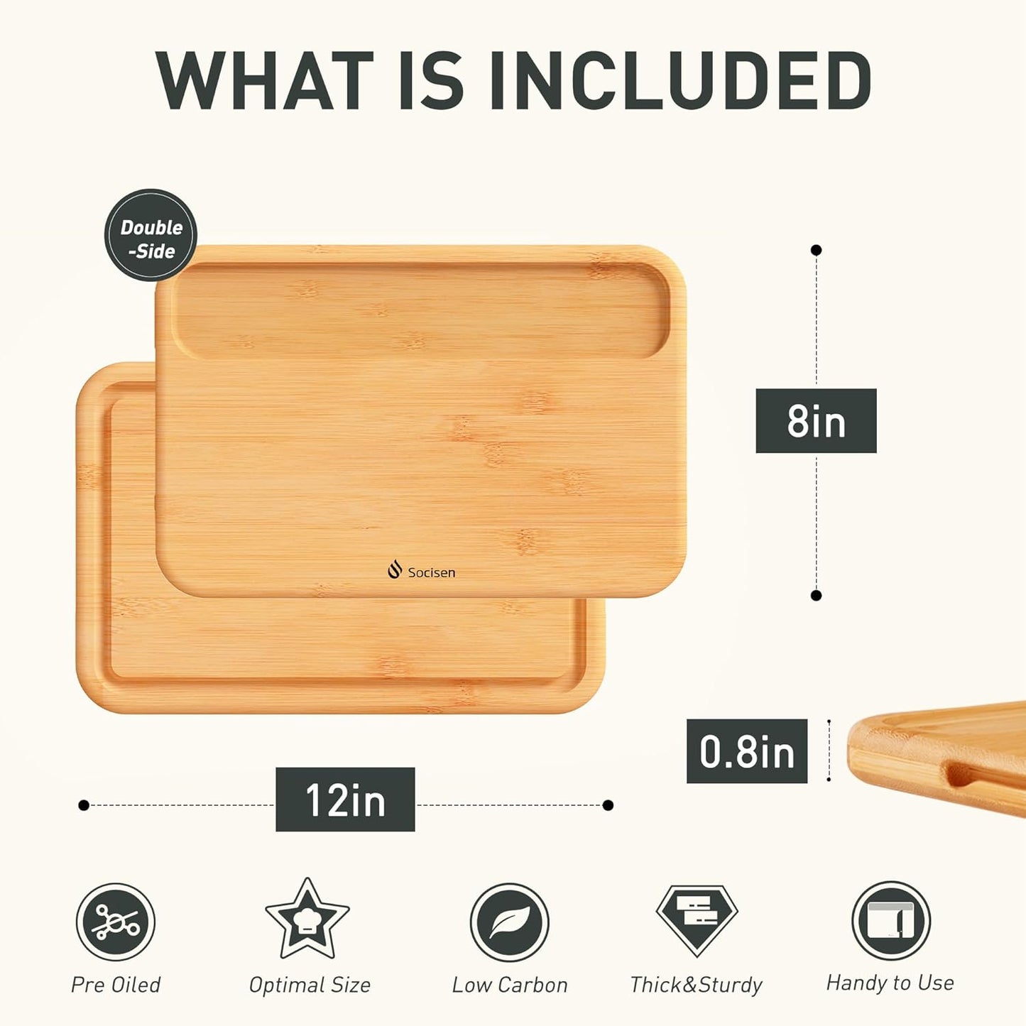 Bamboo Cutting Board Set Over Sink Non Toxic Wooden Cutting Boards Men Birthday Christmas Valentines Father Day Gifts Ideal from Wife Romantic Anniversary Best Cool Gadget Awesome Who Have Everything