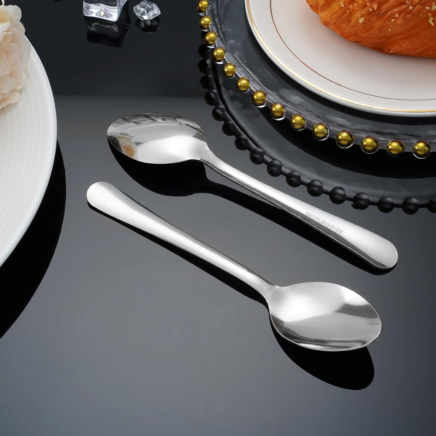 36 PCS Teaspoons Set - Windsor Stainless Steel Tea Spoons 5.9 Inch with Dishwasher Safe Small Spoons,Metal Dessert Spoon,Dinner Spoon Silverware for Home,Kitchen or Restaurant