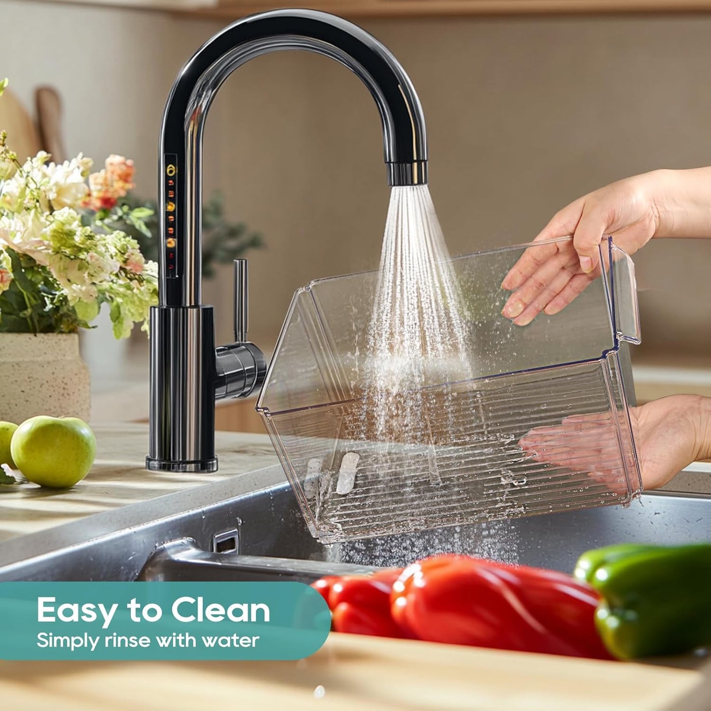 MUCHII 8 Pack Fridge Organizers, Stackable Fridge Organizer Bins with Lids, Kitchen Organization Storage Containers for Fruit, Food, Vegetables