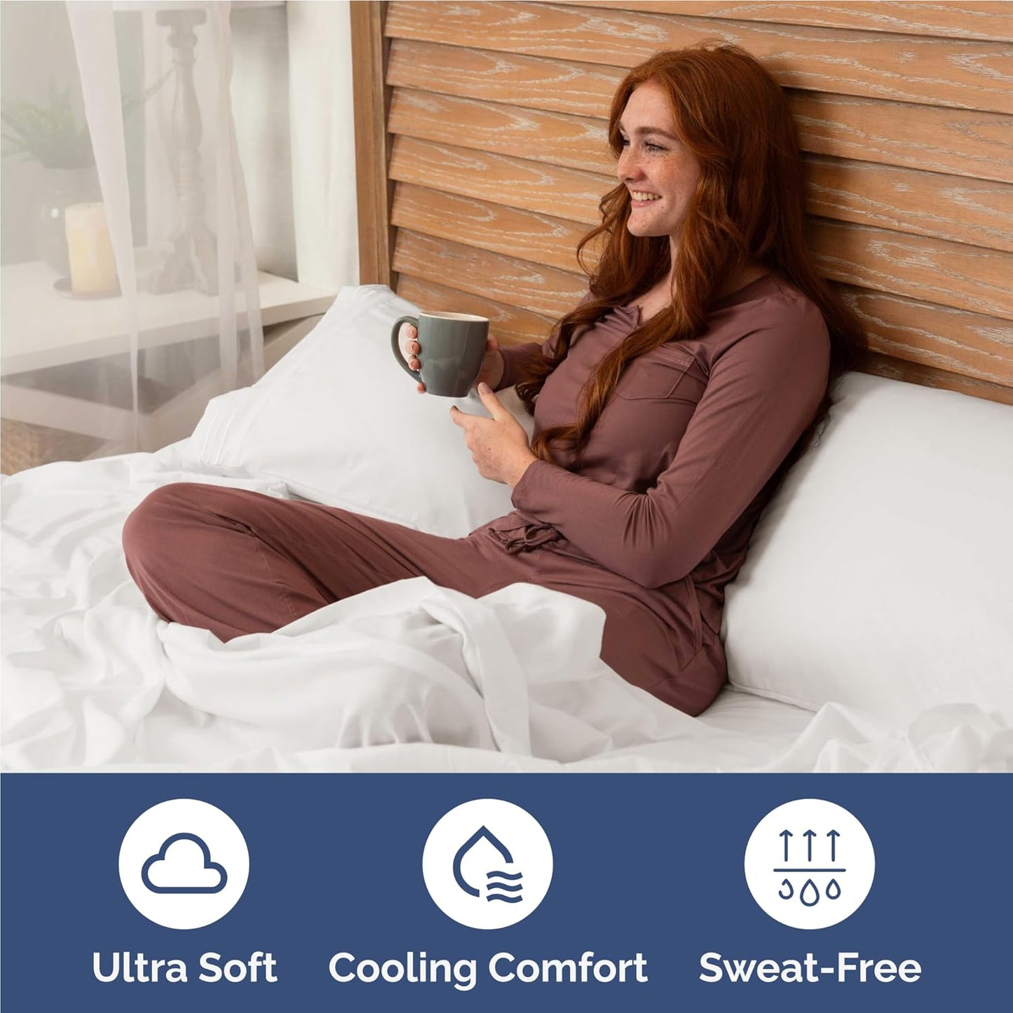 Twin XL Size 3 Piece Sheet Set - Comfy Breathable & Cooling Bed Sheets Set - Hotel Luxury Bedding for Women, Men, Kids, Teens, Boys & Girls - Deep Pockets and Wrinkle Free - Oeko-Tex - Antique White