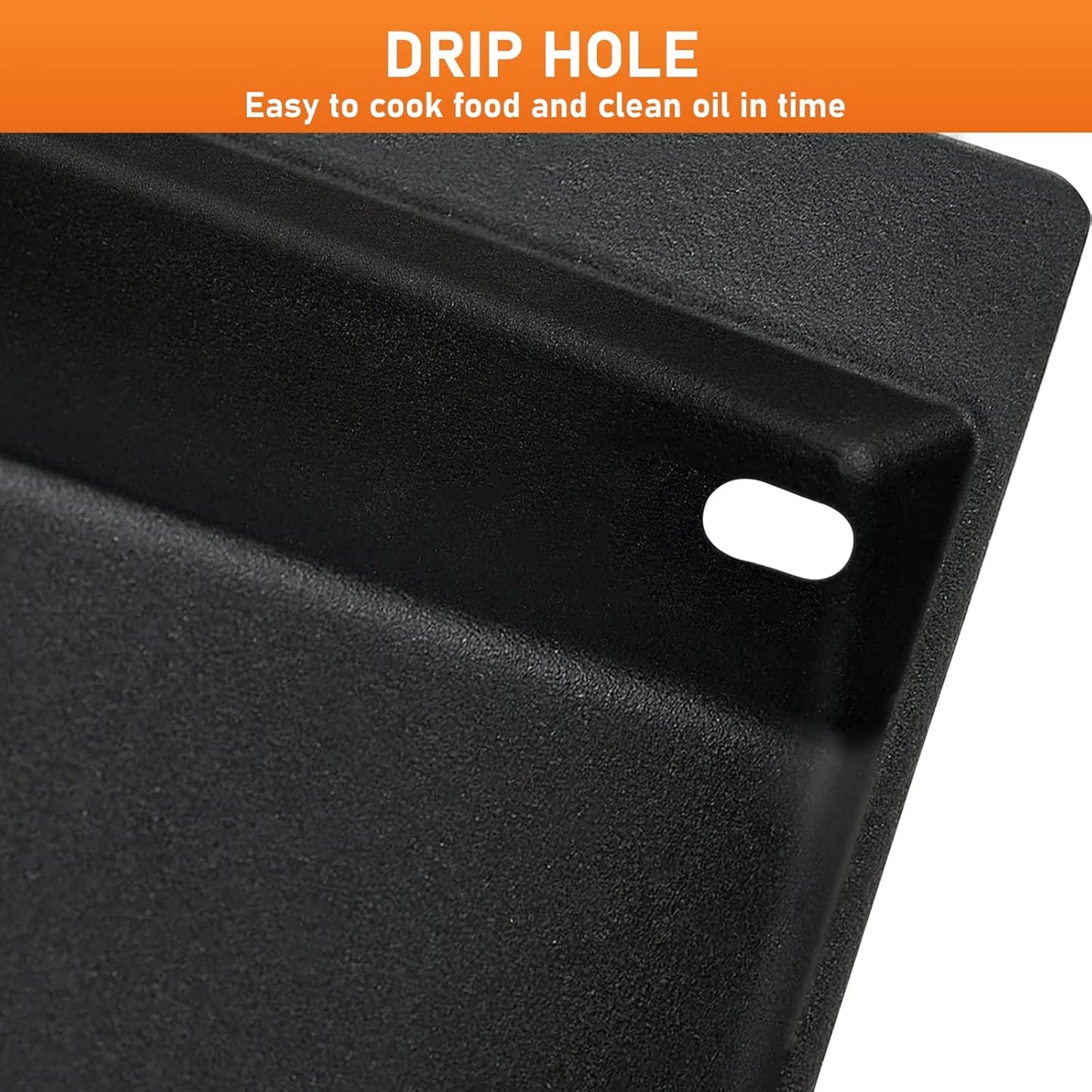 Grill Griddle 7566 Griddle Replacement Parts Cast Iron Griddle for Weber Genesis, Griddle for Weber Genesis Grill 300 Series Genesis E-310 E-320 E-330 S-310 S-320 S-330 EP-310 EP-320 EP-330 CEP-310