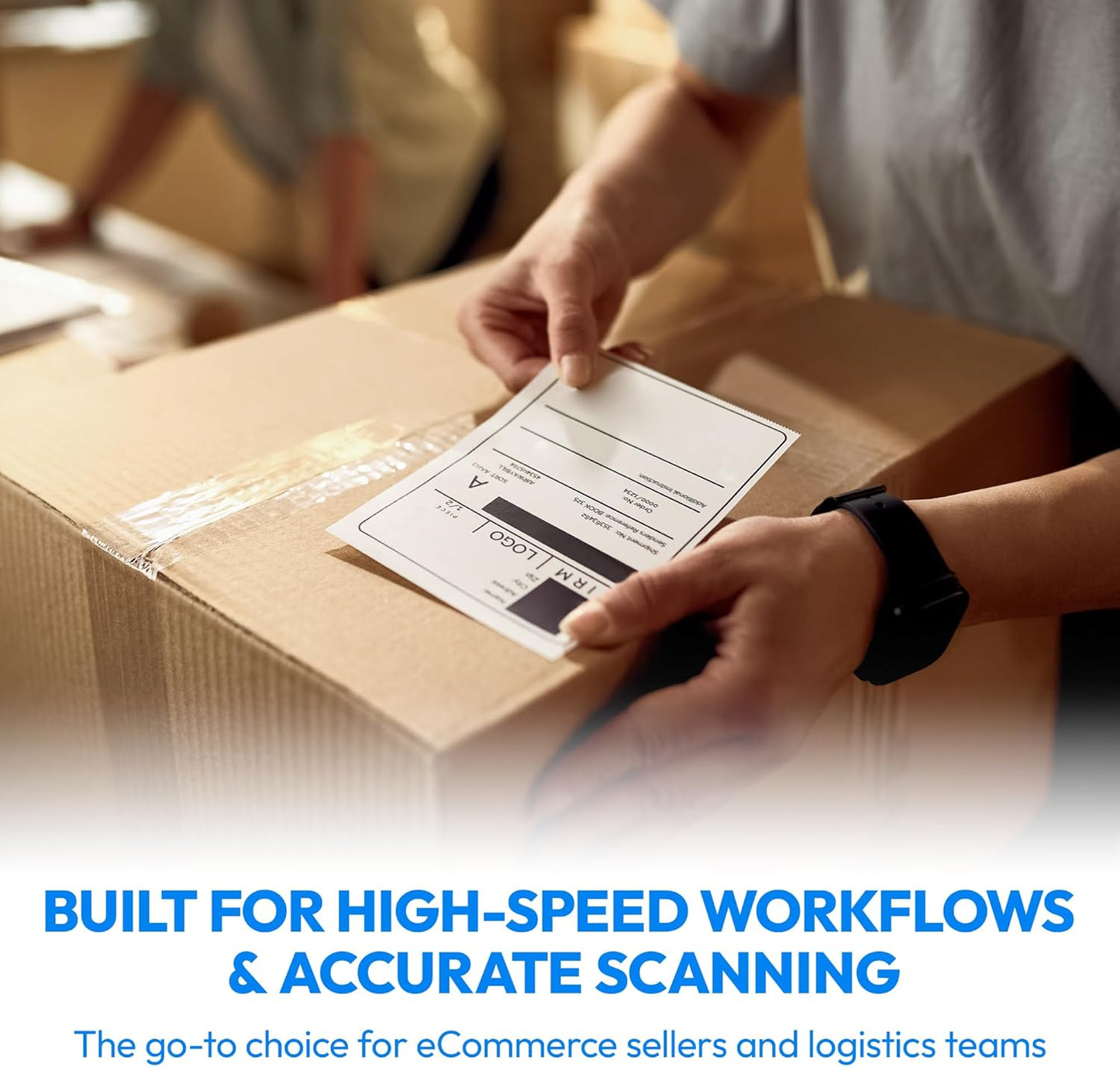 4x6 Direct Thermal Label, Barcode Address Mailing Name Shipping Labels, Perforated Thermal Stickers, Multipurpose, Commercial Grade for Thermal Printer, Strong Adhesive, 250/Roll, 4 Rolls