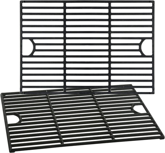 Grill Grates for Nexgrill 4 Burner 720-0830H 720-0830D 720-0670A 720-0783C 720-0783E 720-0958A, 17" Cast Iron Replacement Parts for 5 Burner 720-0888N Charbroil 463241113 463446015, Kenmore Gas Grill