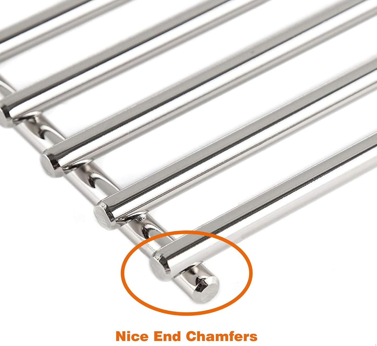 19 1/4" Stainless Steel Cooking Grid Grates Replacement Parts for 16517 Bull BBQ Angus, Brahma, Lonstar Select, Outlaw Steer Premium, Lonestar Select,19.25"x7.5",4Pack