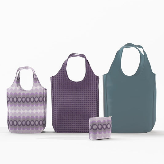 Reusable Grocery Bag - Stylish Shopping Bag for Groceries - Foldable Tote Bag - Medium Size