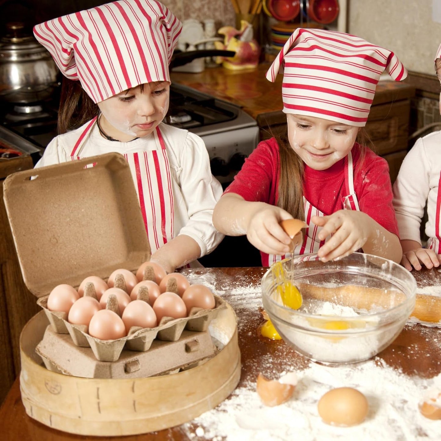 Rtteri 25 Pieces Paper Pulp Egg Cartons 3x4 Style Vintage Blank Egg Cartons for Fresh Duck Quail Storage Kitchen Family Farmhouse