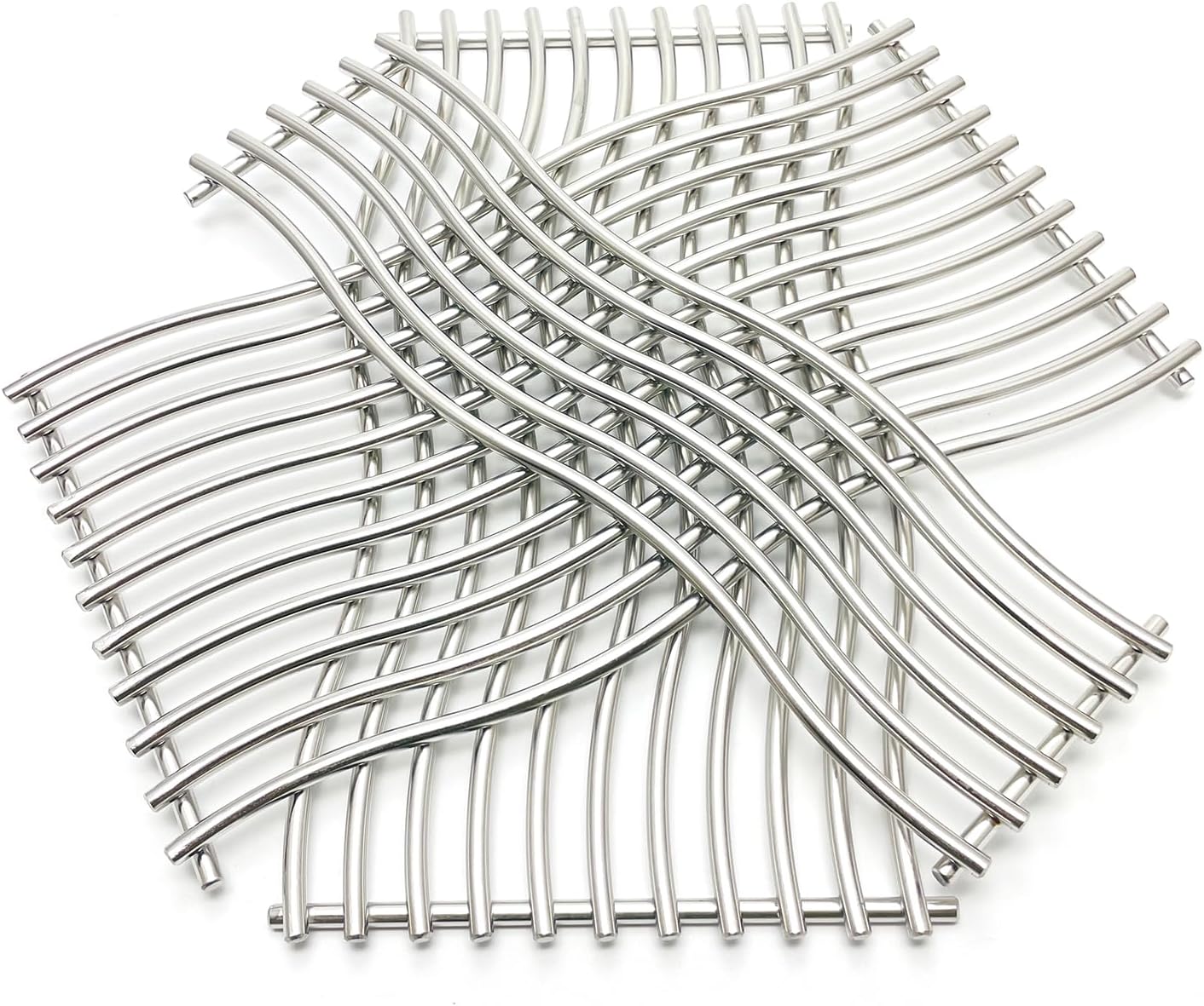 16-3/4" Stainless Steel Waved Cooking Grates Replacement for Napoleon Triumph 410 Grid Gas Grill 3pack S87003