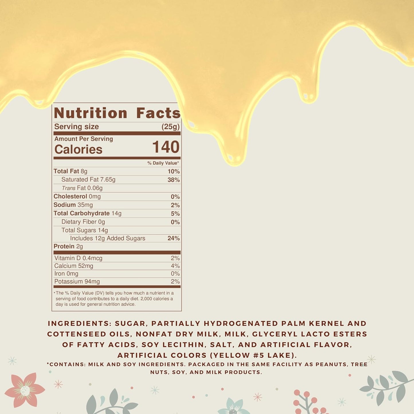 KIDU Yellow Chocolate Melting Wafers 16 Ounces Bulk Perfect For Dipping, Deserts, Baking And More - 1 Pound