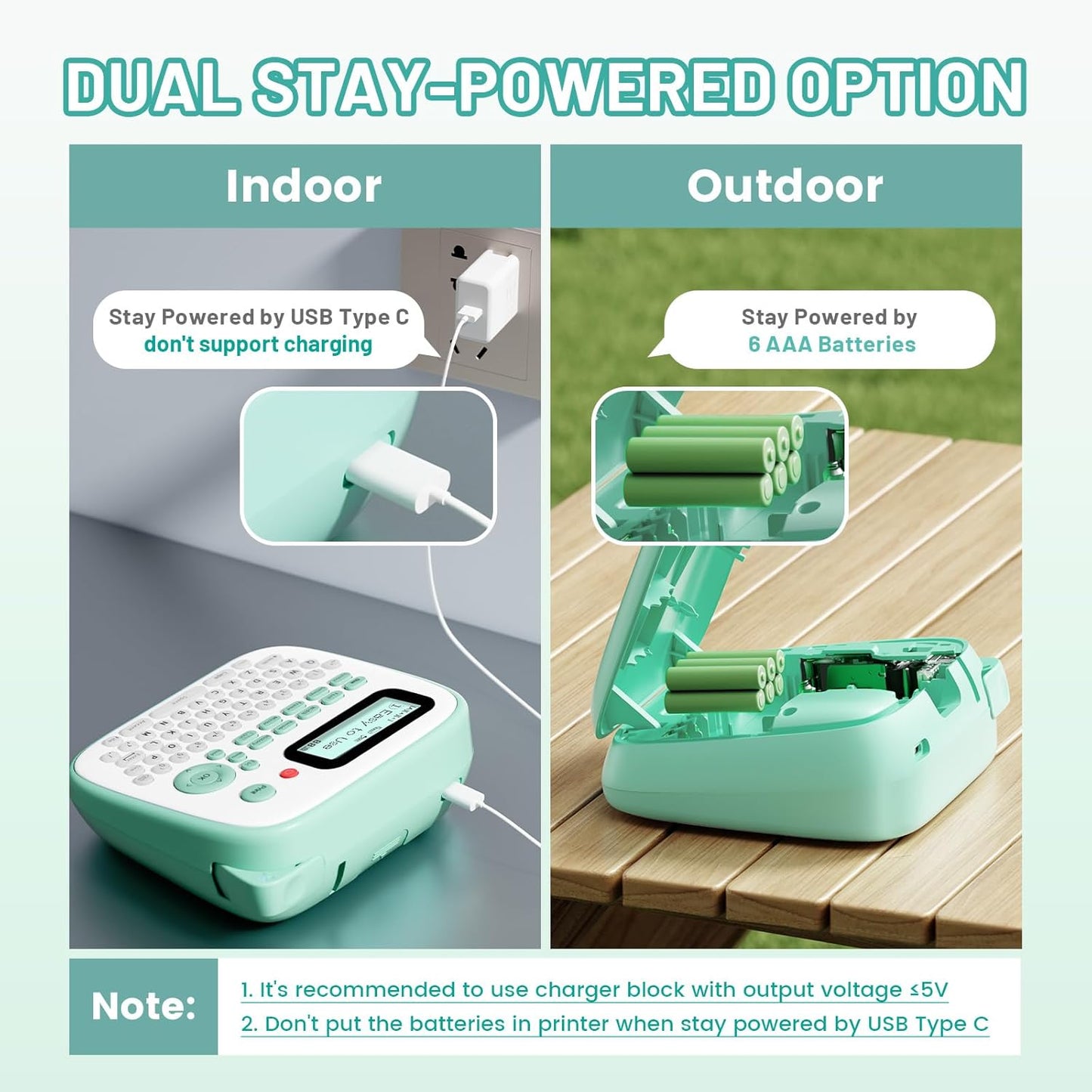 D210S Kids Label Maker, Label Maker Machine with Waterproof-Labels, Portable Keyboard Labeler Machine with-Tape 12mm 0.47 Laminated White, Multiple Symbols for Home Garden Office School Kids Use