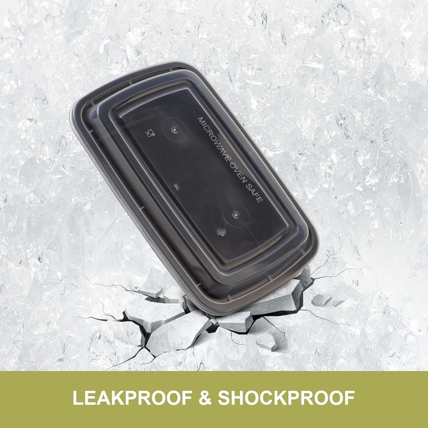 30 Pack Meal Prep Containers 38oz, Plastic To Go Food Containers with Lids, BPA-Free, Microwave/Dishwasher/Freezer Safe