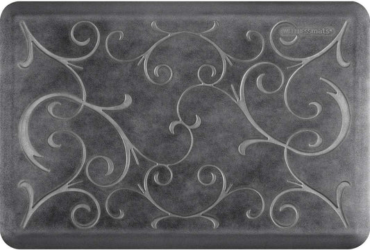 WellnessMats Bella Collection Anti-Fatigue Floor Mat, Polyurethane – Ergonomic Support Pad for Home, Kitchen, Garage, Office Standing Desk – Water Resistant - Made in USA