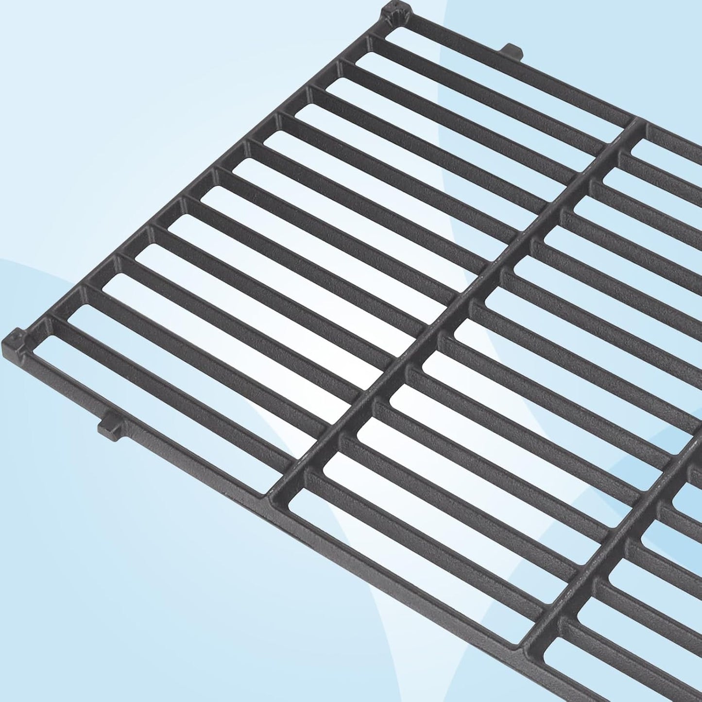 7524 7528 19.5" Grill Grates for Weber Genesis 300 Series Genesis E310 E320 E330 S310 S320 S330 EP310 EP320 EP330 for Weber Genesis 300 Grill Parts, Matte Cast Iron Cooking Grates