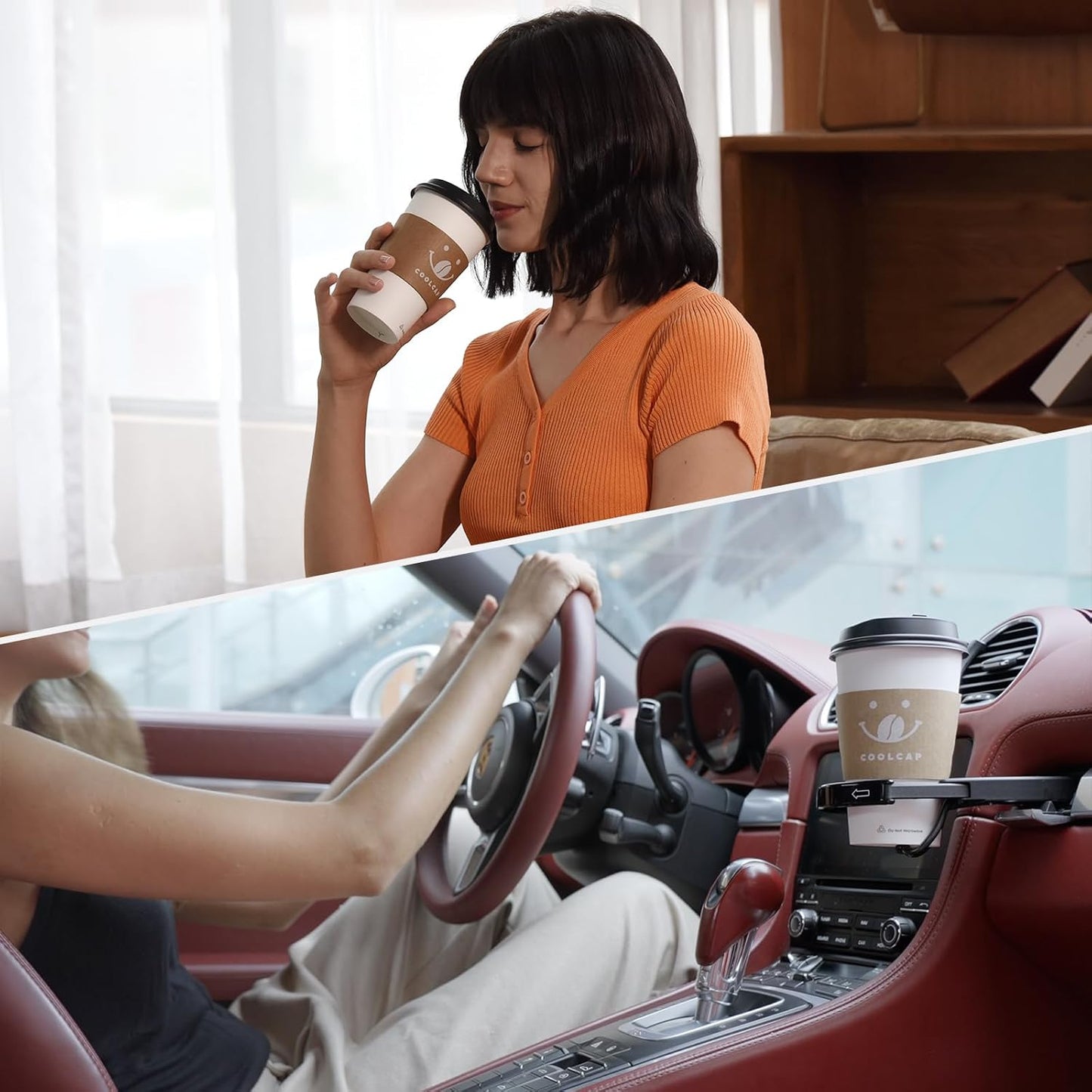 Coffee Cups with Lids and Sleeves, 16 Ounce 100 pack To Go Coffee Cups with Lids, Hot Coffee Paper Cups Bulk for Hot Beverage (16 Ounce, White)