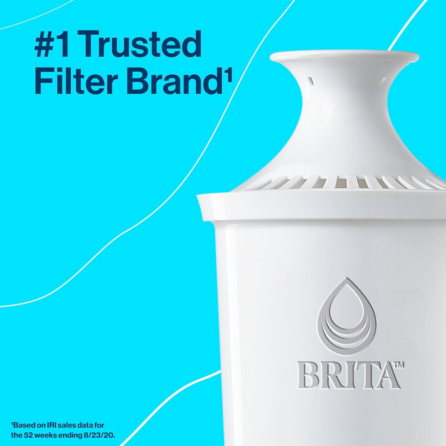 Brita Metro Water Filter Pitcher with SmartLight Change Indicator, BPA-Free, Replaces 1,800 Plastic Water Bottles a Year, Lasts Two Months, Includes 1 Filter, Small - 6-Cup Capacity, Turquoise