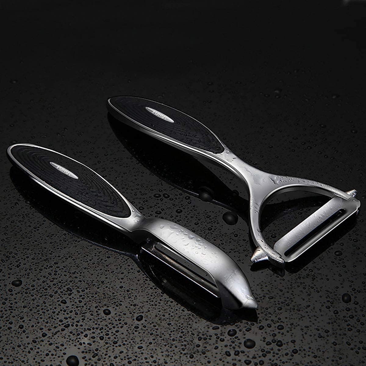 Vegetable, Apple Peelers for kitchen, Fruit, Carrot, Veggie, Potatoes Peeler, Y-Shaped and I-Shaped Stainless Steel Peelers, with Ergonomic Non-Slip Handle & Sharp Blade, Good Sturdy (2PCS)