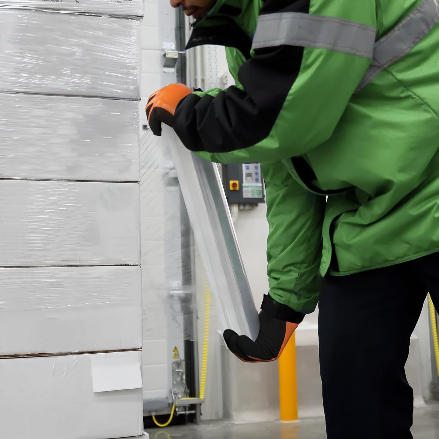 Kebada T1 3 Pairs Waterproof Winter Work Gloves for Men and Women, Warm Work Gloves for Cold Weather, Thermal Insulated Freezer Gloves, 100% Latex Coating & Super Grip, Unisex, Small