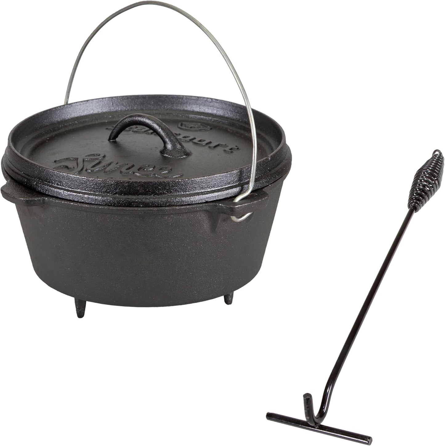 Stansport Pre-Seasoned Cast Iron Dutch Oven