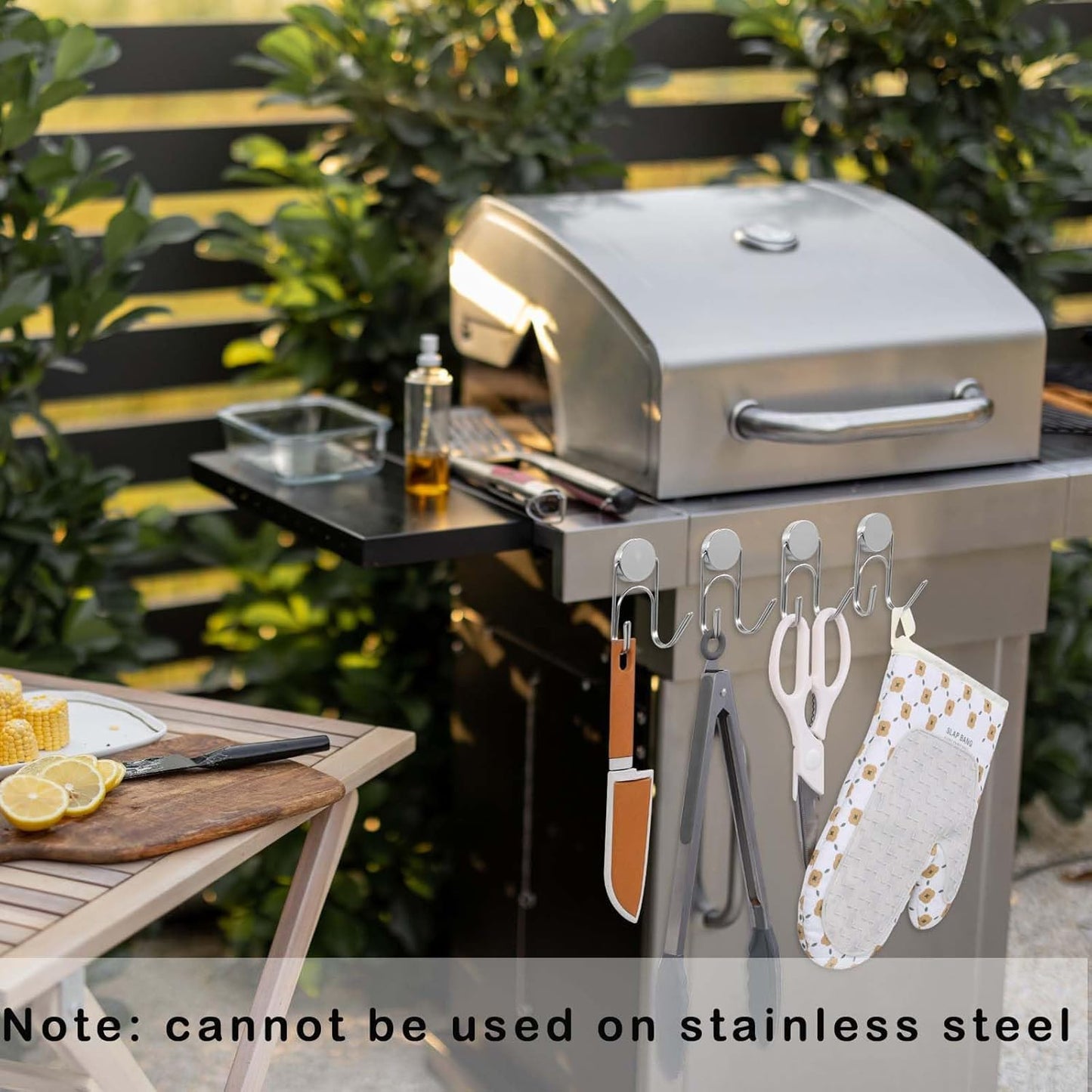 Magnetic Hooks Heavy Duty 304 Stainless Steel Hooks,Magnets Hanging Hooks for Refrigerator Grill Toolbox Cabins Outdoor,Cruise Essentials Camper Accessories,8pack(Silver 1.1in-2-40 8p)